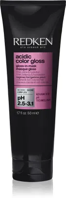 Redken Acidic Color Gloss Acidic Color Gloss Mask - Питательная увлажняющая маска для волос для придания блеска и мягкости, 50 мл