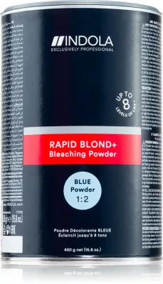 Порошок для осветления волос Indola Rapid BLOND+ Bleaching Powder для натуральных и окрашенных волос, 450 г, оттенок Blue