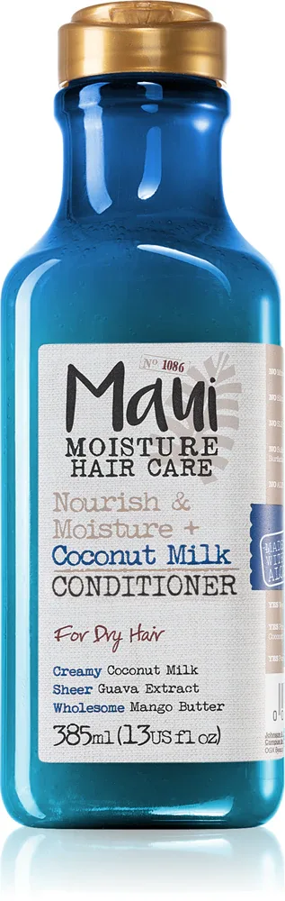 Maui Moisture Nourish & Moisture + Coconut Milk - Увлажняющий кондиционер для сухих волос, 385 мл