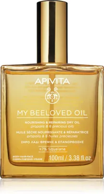 Apivita My Beeloved Oil - Питательное сухое масло для лица, тела и волос, 100 мл