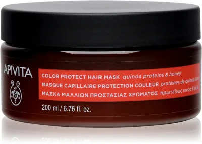 Apivita Color Seal Color Protect Hair Mask - Маска для волос, сохраняющая цвет, 200 мл