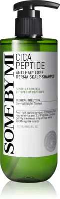 Some By Mi Cica Peptide Derma Scalp Shampoo - Укрепляющий шампунь против выпадения волос с успокаивающим действием, 285 мл