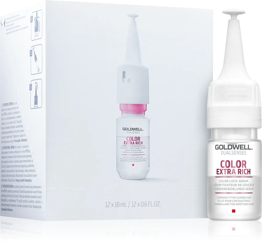 Goldwell Dualsenses Color Extra Rich - Сыворотка для защиты цвета и блеска волос, 12 мл