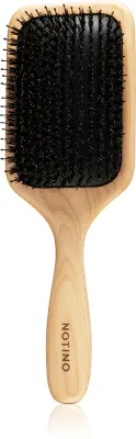 Notino Hair Collection Flat brush with boar bristles - Плоская щетка с волосами дикого животного, 1 шт