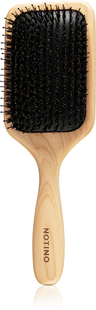 Notino Hair Collection Flat brush with boar bristles - Плоская щетка с волосами дикого животного, 1 шт