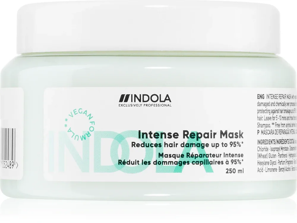 Indola Repair Intense Repair Mask - Маска для волос, укрепляющая для экстремально поврежденных, 250 мл