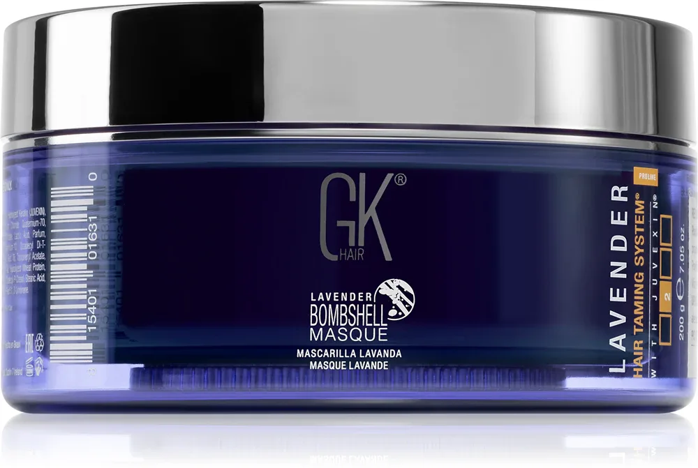 Краска для волос GK Hair Bombshell Masque смываемая, фиолетовая, для светлых волос, 200 г, оттенок Lavender