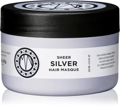 Maria Nila Sheer Silver Masque - Маска для волос, увлажняющая и питательная для блондинок, 250 мл
