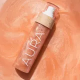 COCOSOLIS AURA Peptide Shimmer Spray - Увлажняющий спрей с блестками, 100 мл, оттенок с ароматом Raspberry — фото 2