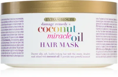 OGX Coconut Miracle Oil - Глубоко укрепляющая маска для волос с кокосовым маслом, 300 мл