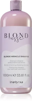 Inebrya BLONDesse Blonde Miracle Shampoo - Шампунь для очищения и детоксикации волос блонд, 1000 мл