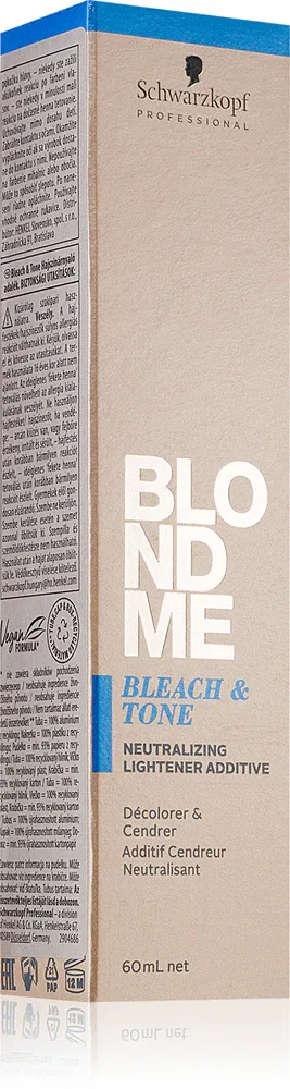Schwarzkopf Professional Blondme Bleach & Tone - Светящее и тонизирующее средство, 60 мл, оттенок Matt