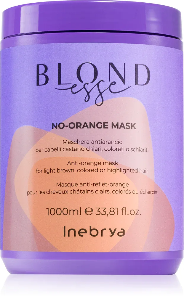 Inebrya BLONDesse No-Orange Mask - Маска для волос: шампунь для нейтрализации рыжих оттенков