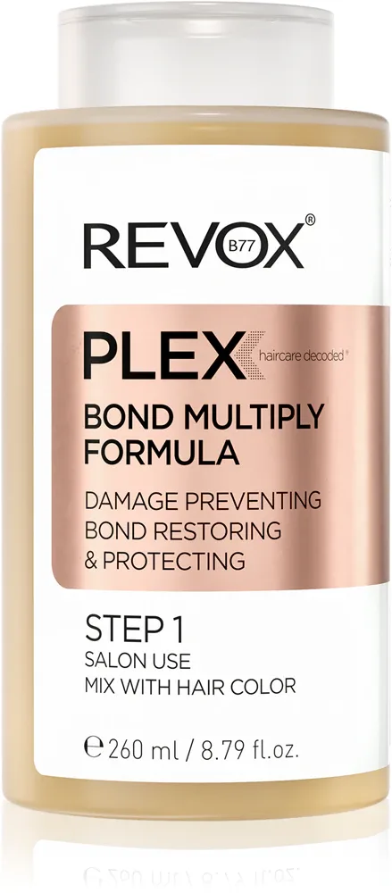 Revox B77 PLEX Bond Multiply Formula. Step 1 - Маска для волос: уход и защита для поврежденных химическими процедурами, 260 мл