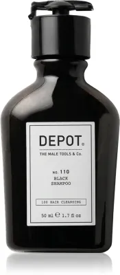 DEPOT 100 HAIR CLEANSING NO. 110 BLACK SHAMPOO - Шампунь для нейтрализации рыжих оттенков, 50 мл