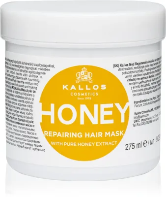 Kallos KJMN Professional Honey - Интенсивная увлажняющая маска для сухих и поврежденных волос, 275 мл (KAL02893)