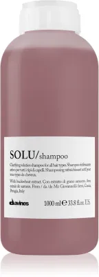 Davines Essential Haircare SOLU Shampoo - Глубоко очищающий шампунь с освежающим действием, 1000 мл