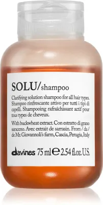 Davines Essential Haircare SOLU Shampoo - Глубоко очищающий шампунь с освежающим действием, 75 мл