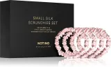 Набор резинок для волос Notino Silk Collection Small Scrunchie Set шёлковых, маленьких, 4 шт, оттенок Pink — фото 1