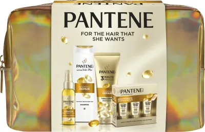 Pantene Pro-V Active Nutri Plex Golden Bag - Подарочный набор для поврежденных волос