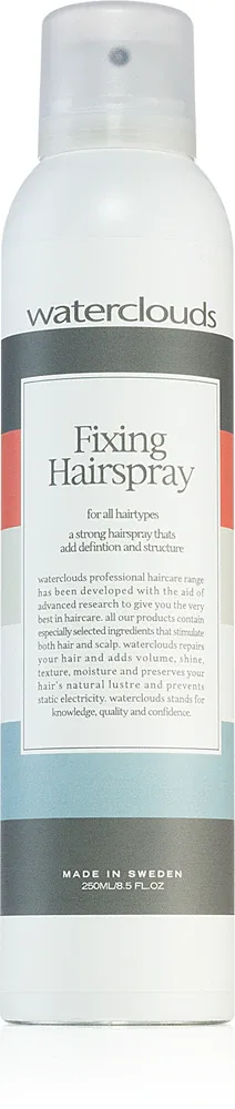 Waterclouds Fixing Hair Spray - Лак для волос с сильной фиксацией - моделирующий, 250 мл