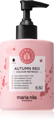 Тонирующая маска для волос Maria Nila Colour Refresh Autumn Red, смываемая, красный оттенок, wytrzyma 4 – 10 umyć 6.60 300 мл