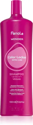 Fanola Wonder Color Locker Extra Care Shampoo - Осветляющий и укрепляющий шампунь для окрашенных волос, 1000 мл