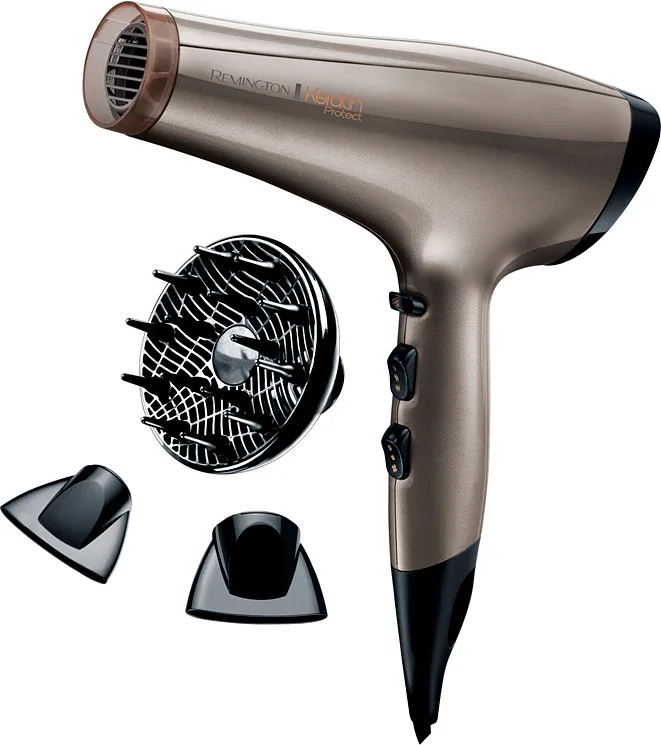 Фен для волос Remington Keratin Protect AC8002 с сеточкой с кератином и маслом миндаля, 1 шт