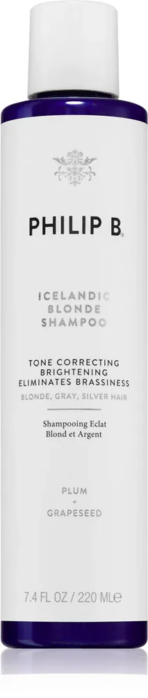 Philip B. Icelandic Blonde - Шампунь для светлых и седых волос, 220 мл