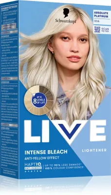 Осветлитель для волос Schwarzkopf LIVE Intense Bleach для домашнего окрашивания, 1 шт 00A Absolute Platinum