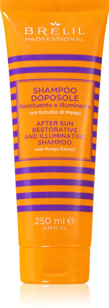 Brelil Professional Solaire After Sun Shampoo - В контексте того, что это шампунь для волос: питательный шампунь для ослабленных волос, действующий против хлора, солнца и соленой воды, 250 мл