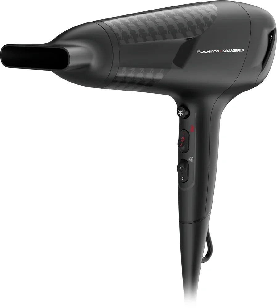 Фен для волос Rowenta Karl Lagerfeld Studio Dry CV581LF0 с технологией Effiwatts