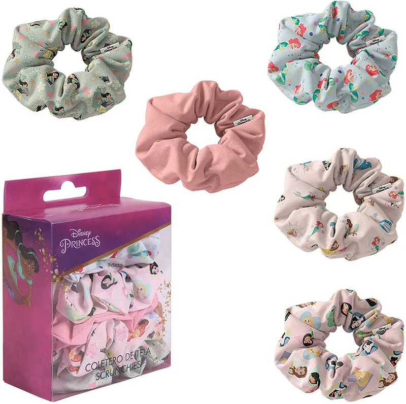 Резинки для волос Disney Princess Scrunchies детские, 5 шт