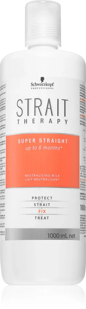 Schwarzkopf Professional STRAIT Therapy Neutralising Milk - Молоко для волос для фиксации формы, 1000 мл