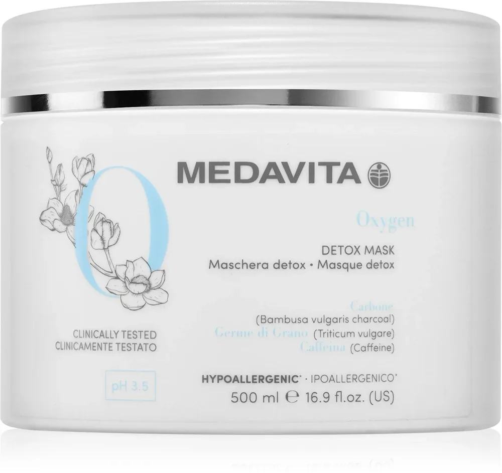 Medavita Oxygen Detox Mask - Маска для волос и кожи головы, очищающая от токсинов
