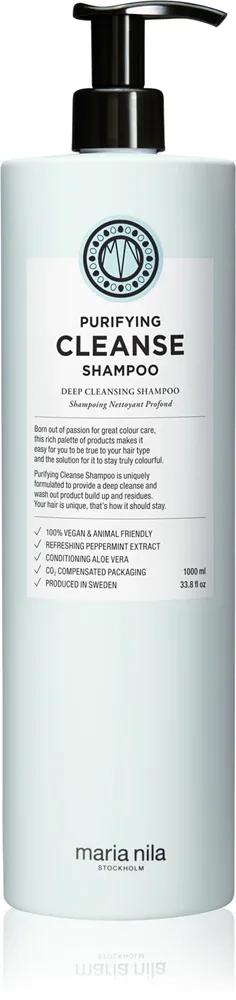 Maria Nila Purifying Cleanse - Глубоко очищающий шампунь для всех типов волос
