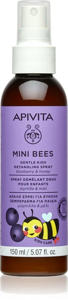 Спрей для волос Apivita Mini Bees Gentle Kids Detangling Spray детский, для лёгкого расчёсывания, 150 мл
