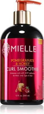 Несмываемый кондиционер для волос Mielle Pomegranate Honey Curl Smoothie увлажняющий, для кудрявых и волнистых волос, 355 мл