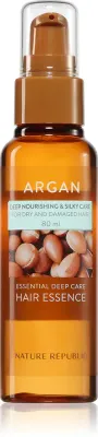 NATURE REPUBLIC Argan Essential Deep Care Hair Essence - Эссенция увлажняющего масла для поврежденных волос, 80 мл