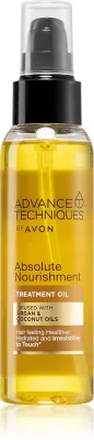Avon Advance Techniques Absolute Nourishment - Питательное масло для волос с аргановым маслом Z olejkiem kokosowym., 100 мл