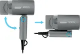 Фен для волос ECG Modifica Grigio Piccolo с режимом холодного воздуха, дорожный, 1 шт — фото 3