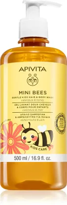Apivita Mini Bees Gentle Kids Hair&Body wash Calendula&Honey - Гель для тела и волос, 500 мл