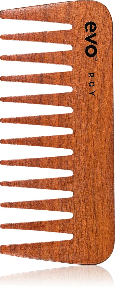 EVO Roy Detangling Comb - Расческа для волос из дерева, 1 шт