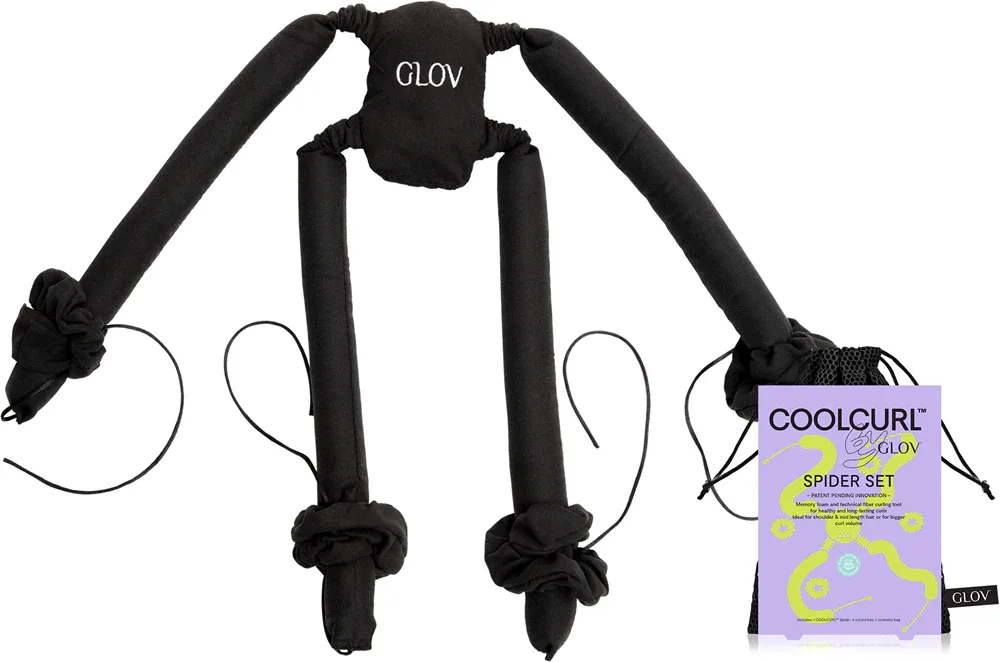 Бигуди для волос GLOV CoolCurl Spider Set для локонов и волн, 1 шт, оттенок Black