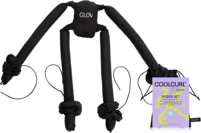 Бигуди для волос GLOV CoolCurl Spider Set для локонов и волн, 1 шт, оттенок Black