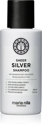 Maria Nila Sheer Silver Shampoo - Шампунь, нейтрализующий желтые оттенки, 100 мл
