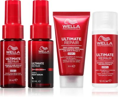 Wella Professionals Ultimate Repair Travel Set - Упаковка для путешествий для поврежденных волос, 4 шт