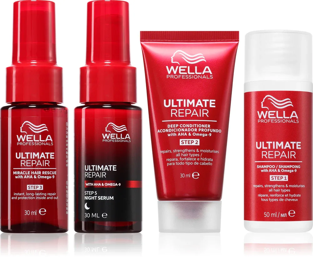 Wella Professionals Ultimate Repair Travel Set - Упаковка для путешествий для поврежденных волос, 4 шт