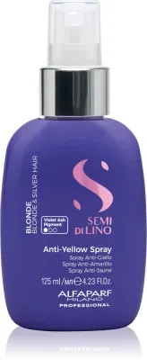 Alfaparf Milano Semi di Lino Blonde - Спрей для волос, устраняющий желтые оттенки для блондинок и с балаяжем, 125 мл