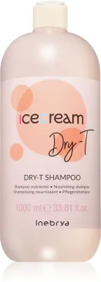 Inebrya Ice Cream Dry-T - Питательный шампунь для сухих и поврежденных волос, 1000 мл